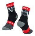 Ponožky F TRIANGLE, èerno-šedo-èervené S-M/