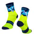 Ponožky F TRIANGLE, fluo-modré L-XL